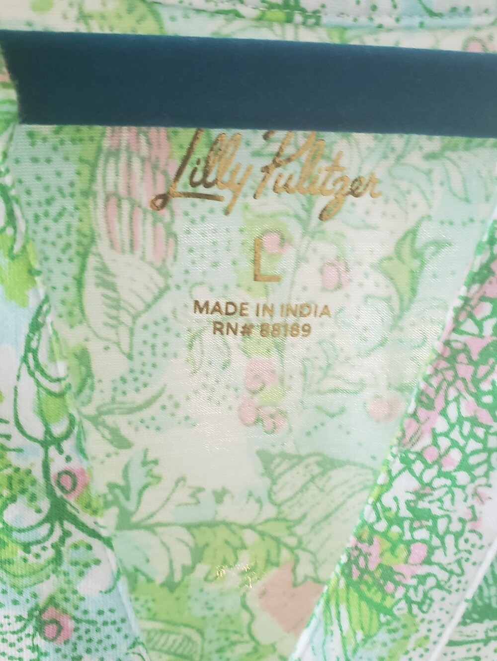Lilly Pulitzer Green & Pink Shae Dress - Picture 2 of 4